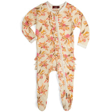 Load image into Gallery viewer, Ruffle Zipper Footed Romper | Milkbarn