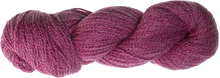 Load image into Gallery viewer, Light and dark pink skein of yarn on black and gray checkered background
