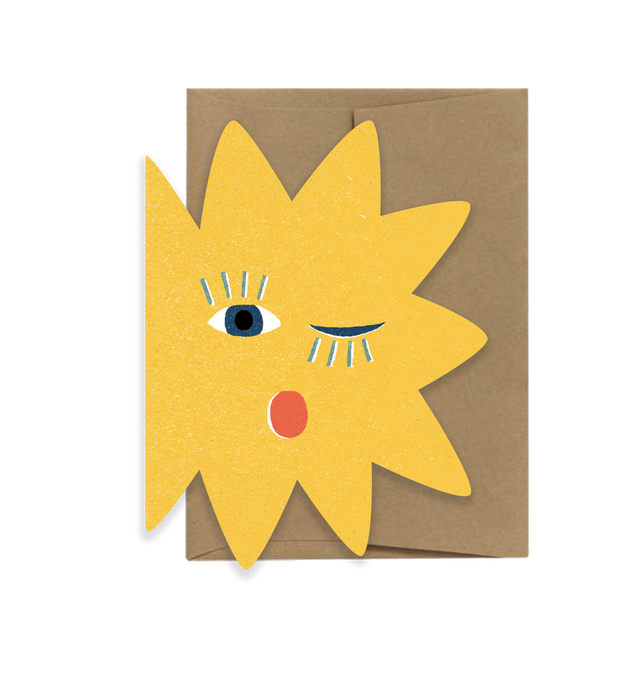 Star Blink Small Die Cut Card | Isatopia