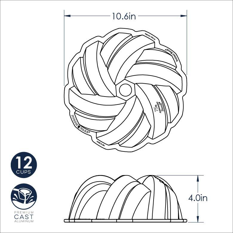 Braided Bundt® Pan Nordic Ware Isadora Popper