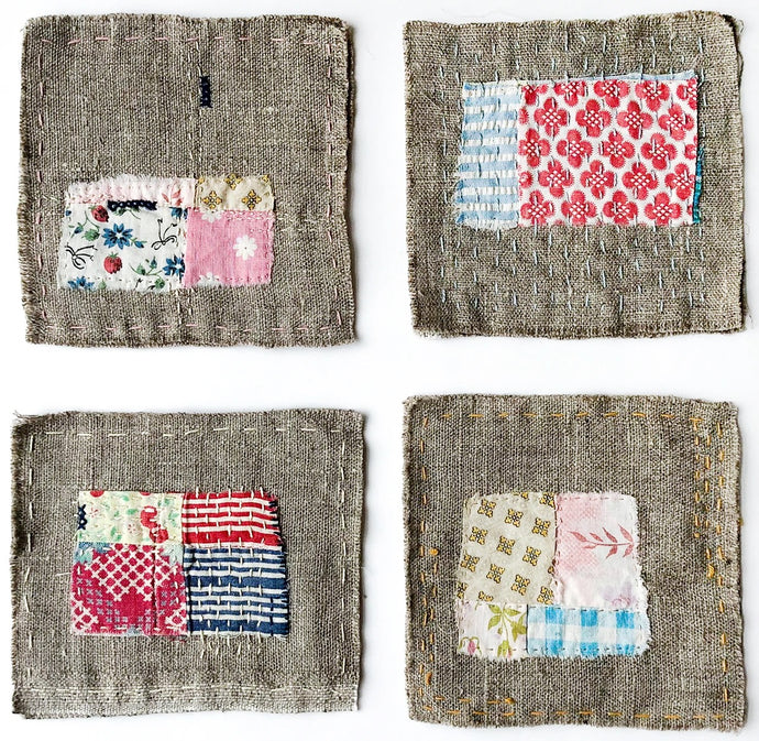 Feed Sack Coaster Kit | Manu