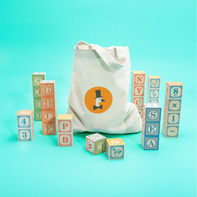 Classic ABC Blocks with Canvas Bag | Uncle Goose