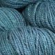 Close up of Blue Heron colored yarn hank; Light blue in hue