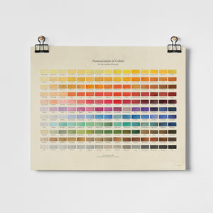 Nomenclature of Colors Fine Art Print Unframed -16”x20” | Roomytown