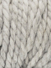 Load image into Gallery viewer, Close up of Jody Long Andeamo yarn in color 002. Strands in shades of white and light gray