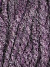 Load image into Gallery viewer, Close up of Jody Long Andeamo yarn in color 020. Strands in shades of light gray and purple