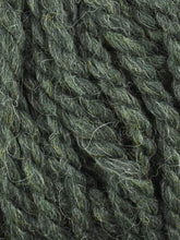 Load image into Gallery viewer, Close up of Jody Long Andeamo yarn in color 021. Strands in shades of light and dark green
