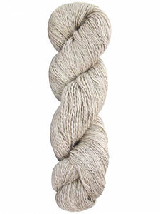 Image of light tan skein of yarn on white background
