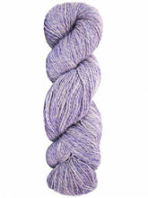 Load image into Gallery viewer, Image of light and dark purple skein of yarn on white background