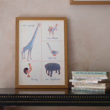 Load image into Gallery viewer, French First Words Animals Fine Art Print-Unframed -11”x14” | Roomytown