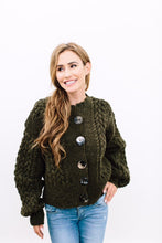 Load image into Gallery viewer, Victorie Cable Cardigan | Handspun Hope