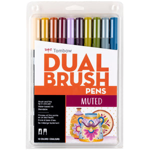 Dual Brush Pen Art Markers: 10-Pack | Tombow