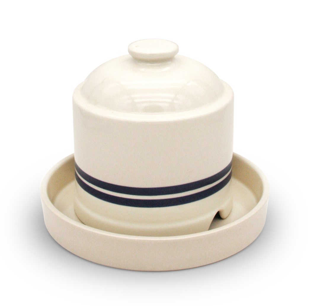 Pet Feeder ~ Automatic Watering Dish | Ohio Stoneware