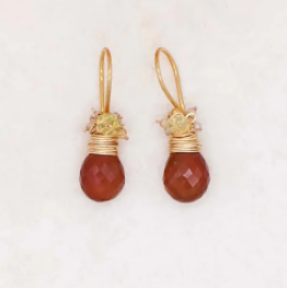 Hessonite Garnet Earrings | River Song Jewelry