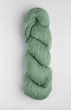 Load image into Gallery viewer, Light mint green skein of yarn on white background