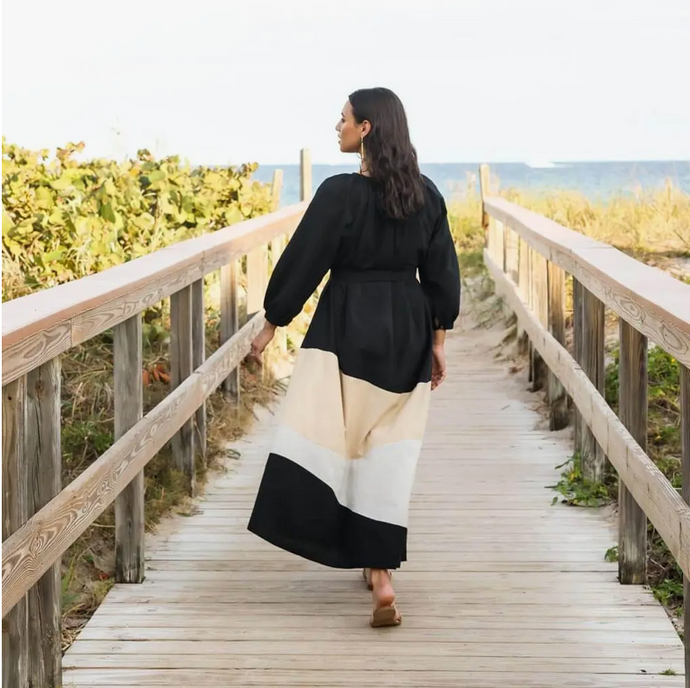The Colorblock Maxi Dress - Multicolor | Mulxiply