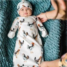 Load image into Gallery viewer, Newborn Gown and Hat Set | Milkbarn