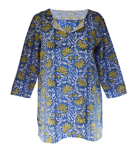 Block Printed Tunic | Lime Tree Collection Ltd.