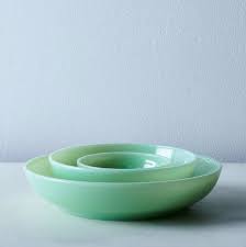 Colored Glass Nesting Shallow Bowls | Mosser Glass