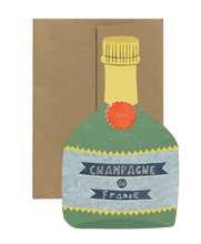Load image into Gallery viewer, Champagne Die Cut Card | Isatopia
