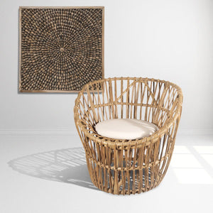 Sunburst Arm Chair w/ Cushion | Montes Doggett