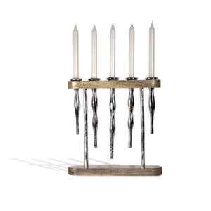 Nickle Candle Holder - 5 Candles | Montes Doggett