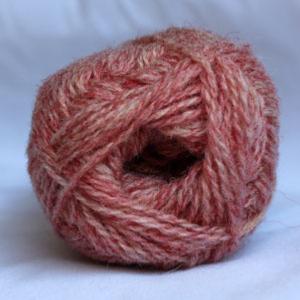 2 Ply Jumper Weight yarn - Coral Heather
