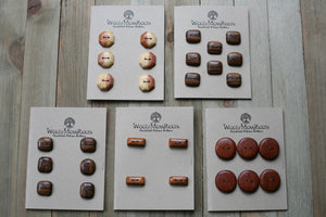 Large Handmade Artisan Buttons | Wooly Moss Roots