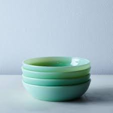 Colored Glass Nesting Shallow Bowls | Mosser Glass