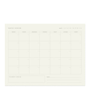 Monthly Overview Notepad | Ramona & Ruth