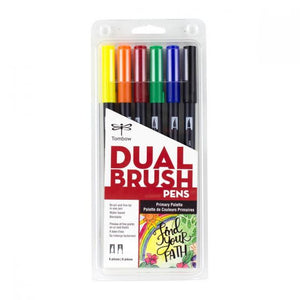 Dual Brush Pen Art Markers: 6-Pack | Tombow