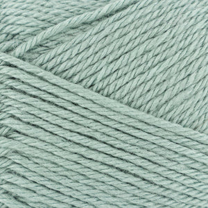 Close up of mint green strands of yarn