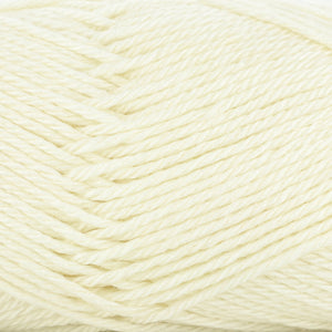 Close up of light yellow strands of yarn